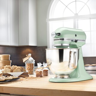 Foto 3 | Foto 3 | Kitchenaid Artisan Batidora De Pie Con Protector Vertedor Verde (pistachio) 4.73 L