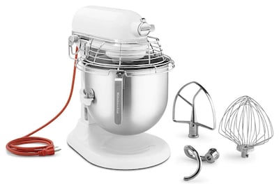 Foto 1 | Foto 1 | Kitchenaid - Batidora Elevadora De Pie Ksmc895wh Con Protector De Tazón De Acero Inoxidable
