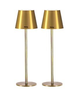 Foto 1 | Foto 1 | Lampara Escritorio Buró Mesa Luz De Noche Led 2pcs Dorado