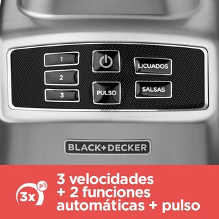 Foto 3 | Foto 3 | Black+decker Licuadora Pulverix Digital Con Vaso Personal 3 Velocidades Con 6 Cuchillas Y Jarra De Vidrio 1.5lts 700 Watts De