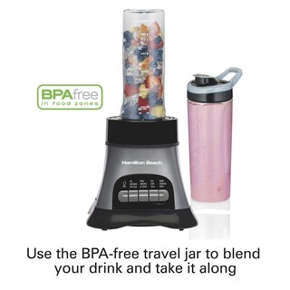 Foto 4 | Foto 4 | Hamilton Beach Blender Y Procesador De Alimentos Combo Para Batidos Y Batidos Con Accesorio Eléctrico De 3 Tazas Tarro De Vidr