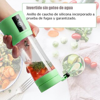 Foto 4 | Foto 4 | Batidora Portátil 150 Watt Para Batidos Y Smoothies 380 Ml Batidora De Viaje Recargable Por Usb Botella Sin Bpa Con Cepillo