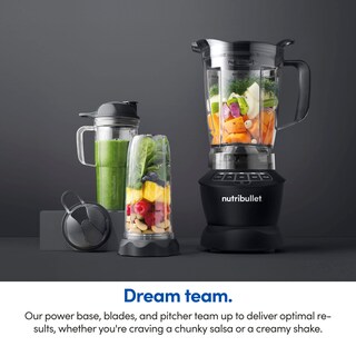 Foto 6 | Foto 6 | Nutribullet Combo De Batidora De Tamaño Completo 1200w – Negro Mate