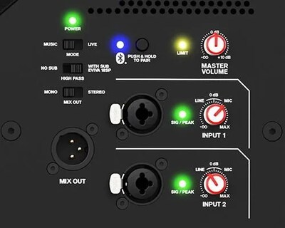 Foto 3 | Foto 3 | Bafle Amplificado Electro Voice Eviva-12p Color Negro