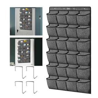 Foto 3 | Foto 3 | Organizador De Pared Para Colgar Porta Zapatos Con 24 Eo Safe Imports Esi-21993 Gris