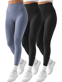 Foto 1 | Foto 1 | Set 3 Mallones Mujer Leggings Stretch Leggins Lic-071-px3 Negro negro Y Gris Mayon Mallas