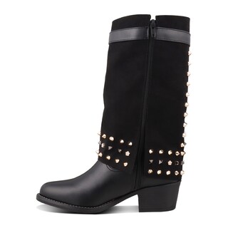 Foto 3 | Foto 3 | Bota Vaquera Dama Dominiq 25701 Negro Con Pedrería Brillante