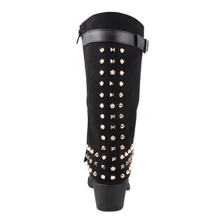 Foto 4 | Foto 4 | Bota Vaquera Dama Dominiq 25701 Negro Con Pedrería Brillante