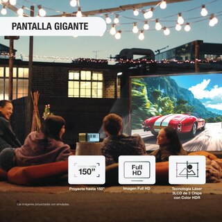 Foto 5 | Foto 5 | Epson Epiqvision Mini Ef21 Proyector Láser Inteligente Portátil 1000 Lúmenes Fhd 1080p Hdr 3 Chips 3lcd Google Tv Netflix