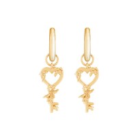 Aretes Para Mujer Olivia Burton Celebration Huggies Objbbe05 Chapado En Oro De 18k