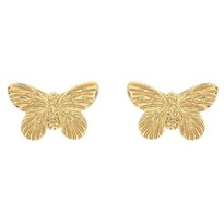 Aretes Para Mujer Olivia Burton 3d Butterfly Obj16mbe01 Chapado En Oro De 18k