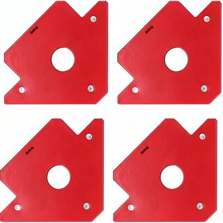 Foto 1 | Foto 1 | Imán Escuadra Para Soldar Belug Magnética Herramientas 50 Lb 4 Pzs Rojo