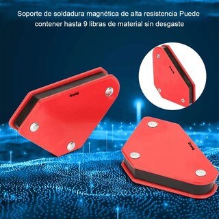 Foto 4 | Foto 4 | Imán Escuadra Para Soldar Belug Magnética Herramientas 50 Lb 4 Pzs Rojo