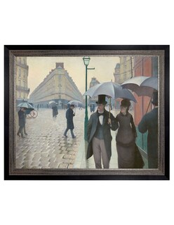 Foto 1 | Foto 1 | Día Lluvioso En París Por Gustave Caillebotte Con Marco Premier