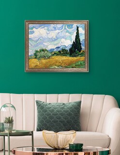 Foto 2 | Foto 2 | Trigo Amarillo Y Cipreses De Vincent Van Gogh Con Marco Premier