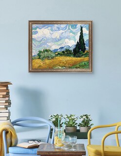 Foto 3 | Foto 3 | Trigo Amarillo Y Cipreses De Vincent Van Gogh Con Marco Premier