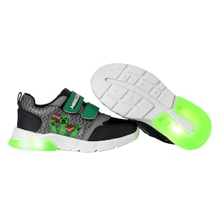 Foto 4 | Foto 4 | Tenis Choclo Con Luces Led Minecraft Para Niño Creeper Edition Negro Con Verde Casual Comodo Ligero Gamer