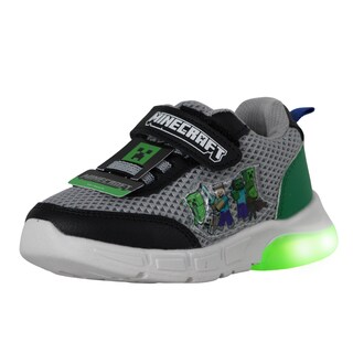 Foto 3 | Foto 3 | Tenis Con Luces Led Minecraft Para Niño Creeper Edition Negro Con Verde Choclo Ligero Comodo