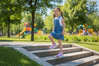 Foto 8 | Foto 8 | Tenis Con Luces Led Para Niña Ballerina Capuchina Color Rosa Moda Comodos Ligeros