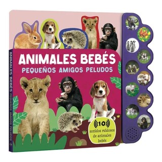 Foto 1 | Foto 1 | Libro Infantil Animales Bebes Amigos Peludos Con 10 Sonidos