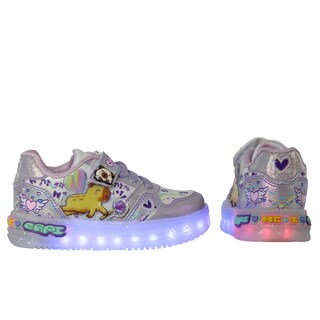 Foto 4 | Foto 4 | Tenis Choclo Con Luces Led Capibara Capybara Para Niña Lila Brillante Glitter Comodo Ligero Casual