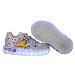 Foto 5 | Foto 5 | Tenis Choclo Con Luces Led Capibara Capybara Para Niña Lila Brillante Glitter Comodo Ligero Casual