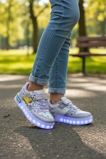 Foto 6 | Foto 6 | Tenis Choclo Con Luces Led Capibara Capybara Para Niña Lila Brillante Glitter Comodo Ligero Casual