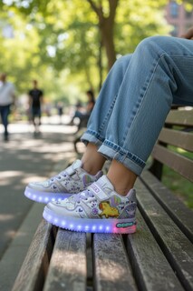 Foto 7 | Foto 7 | Tenis Choclo Con Luces Led Capibara Capybara Para Niña Lila Brillante Glitter Comodo Ligero Casual