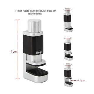 Foto 4 | Foto 4 | Kit 4 Pinzas Metal Belug Pantalla Celular Clip Sujetadora Prensa Touch Negro