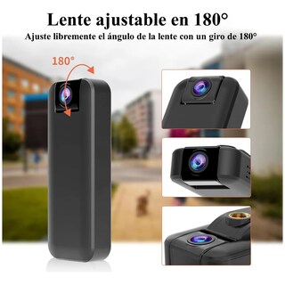 Foto 2 | Foto 2 | Mini Cámara 4k Portátil pequeña Cámara Con Visión Nocturna Infrarroja Eo Safe Imports Esi-22020 Negro