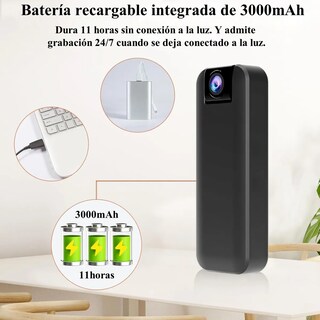 Foto 4 | Foto 4 | Mini Cámara 4k Portátil pequeña Cámara Con Visión Nocturna Infrarroja Eo Safe Imports Esi-22020 Negro