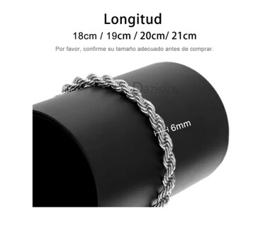 Foto 2 | Foto 2 | Pulsera Xtellar Hombre Esclava Plata Acero Inoxidable 6 Mm