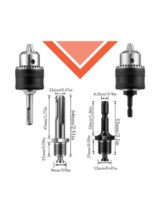 Foto 3 | Foto 3 | Broquero Chuck 1/2 Adaptador Sds Plus Destornillador Impact