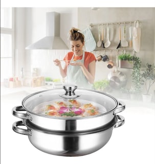 Foto 4 | Foto 4 | Vaporera De Cocina De Acero Inoxidable De Doble Capa