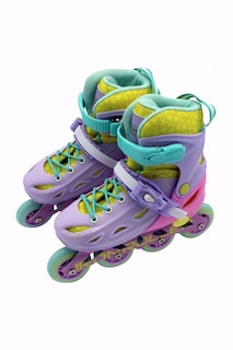 Foto 3 | Foto 3 | Combo Patines Ajustables Protecciones Y Bolsa Speed Rainbow Md 21-24mx
