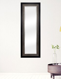 Foto 4 | Foto 4 | Espejo De Pared Enmarcado En Color Negro Con Acentos Champán | Fine Art Tj - 40 X 132 Cm