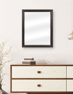 Foto 2 | Foto 2 | Espejo De Pared Enmarcado En Color Nogal Tostado | Fine Art Tj - 66 X 71 Cm
