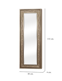 Foto 6 | Foto 6 | Espejo De Pared Enmarcado En Color Dorado Clásico | Fine Art Tj - 40 X 132 Cm