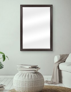 Foto 4 | Foto 4 | Espejo De Pared Enmarcado En Color Nogal Tostado | Fine Art Tj - 71 X 101 Cm