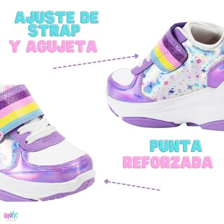 Foto 6 | Foto 6 | Tenis Patín Onix Style Rainbow Magic Multicolor