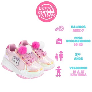 Foto 4 | Foto 4 | Tenis Patín Speed Rollers Style Bow Kitty Rosa