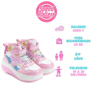 Foto 4 | Foto 4 | Tenis Patín Speed Rollers Style Doodles Rollers Rosa