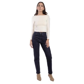 Foto 5 | Foto 5 | Jeans Straight Mujer Balam Bl7277 Azul Oscuro
