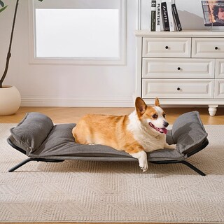 Foto 1 | Foto 1 | Cama Elevada Para Perros Y Gatos Transpirable Frio Y Calor Gris Oscuro