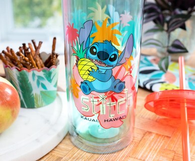Foto 6 | Foto 6 | Vaso de Plástico Stitch 59 ml con Popote y Tapa - Venta Internacional