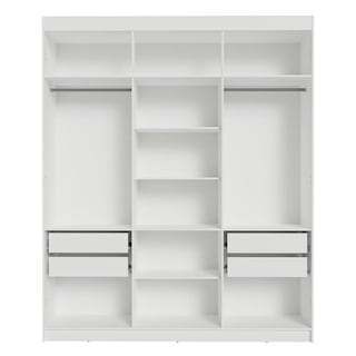 Foto 6 | Foto 6 | Ropero Closet Madesa Venus Con 4 Cajones 180cm Blanco 10