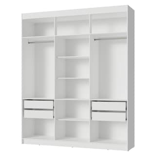 Foto 7 | Foto 7 | Ropero Closet Madesa Venus Con 4 Cajones 180cm Blanco 10