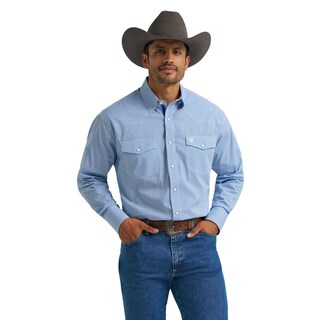 Foto 1 | Foto 1 | Camisa Vaquera Wrangler Hombre Regular Fit Manga Larga 190 Azul
