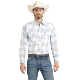 Foto 1 | Foto 1 | Camisa Vaquera Wrangler Hombre Slim Fit Manga Larga 855 Blanco