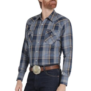 Foto 1 | Foto 1 | Camisa Vaquera Wrangler Hombre Regular Fit Manga Larga 790 Azul Marino